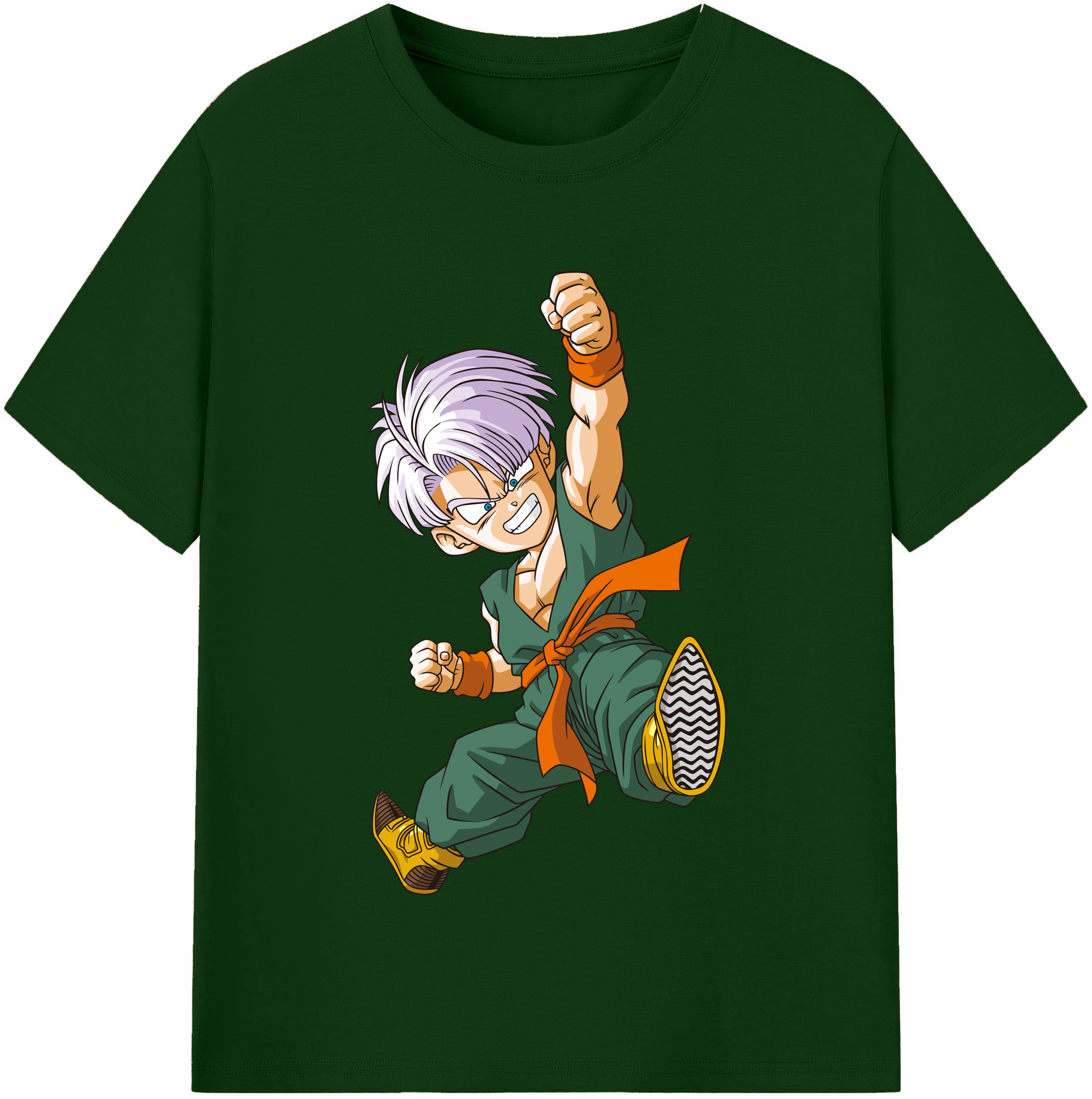 （画像用） ドラゴンボール トランクス（Torankusu）DRAGON BALL Trunks 綿100％半袖Tシャツ（フロントプリント）